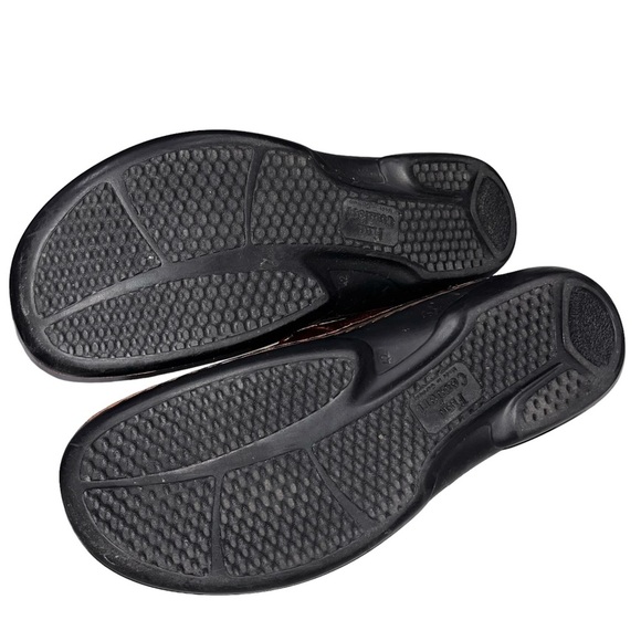 Finn Comfort Stanford Brown Leather Mary Jane Slides Clogs - Picture 9 of 9